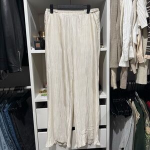 H&M Divided Cream Textured Pants